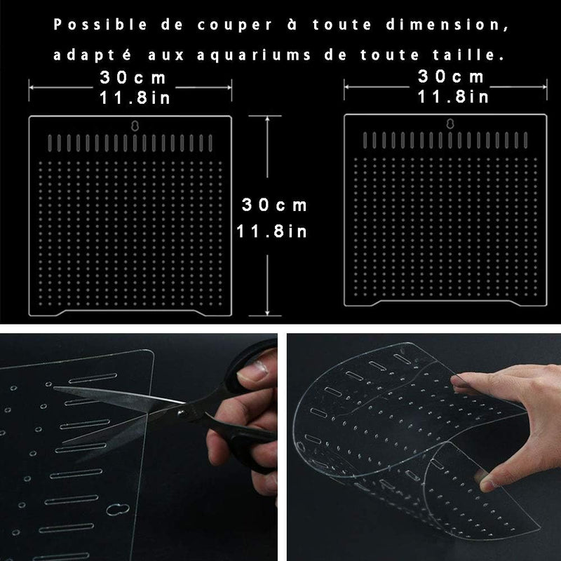BEGONDIS Trennwande für Aquarien für Mischzucht aus PET/PETP, Aquarium Fish Tank Divider. 3030, 3030