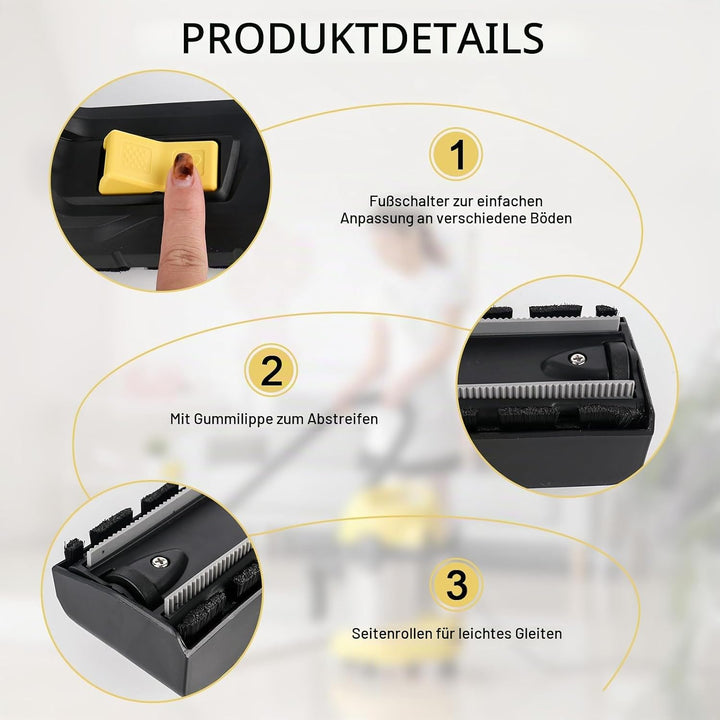 Staubsaugerdüse, 35mm für Kärcher Staubsauger Zubehör, Staubsauger Ersatzteile für Kärcher WD3, WD4,