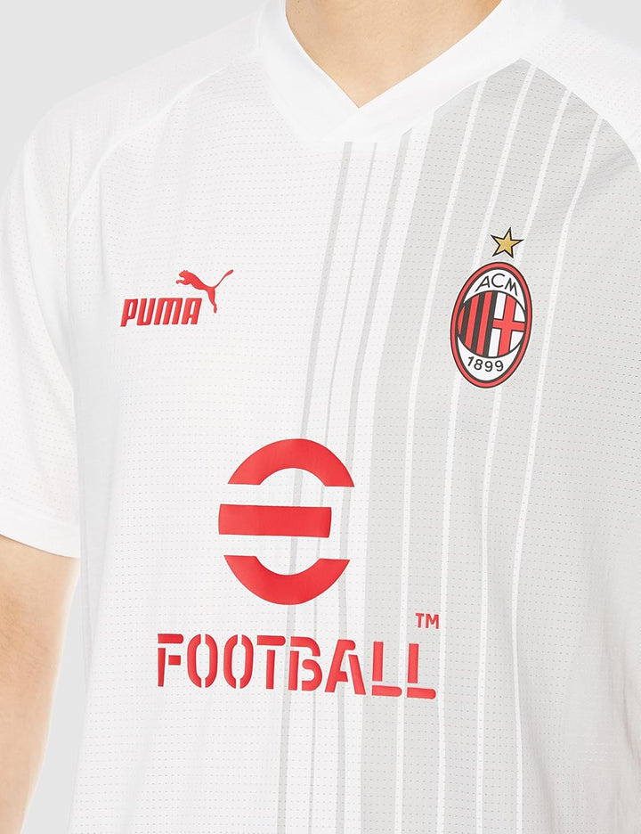 AC Milan Herren Prematch Jersey T-Shirt L White-tango Red, L White-tango Red