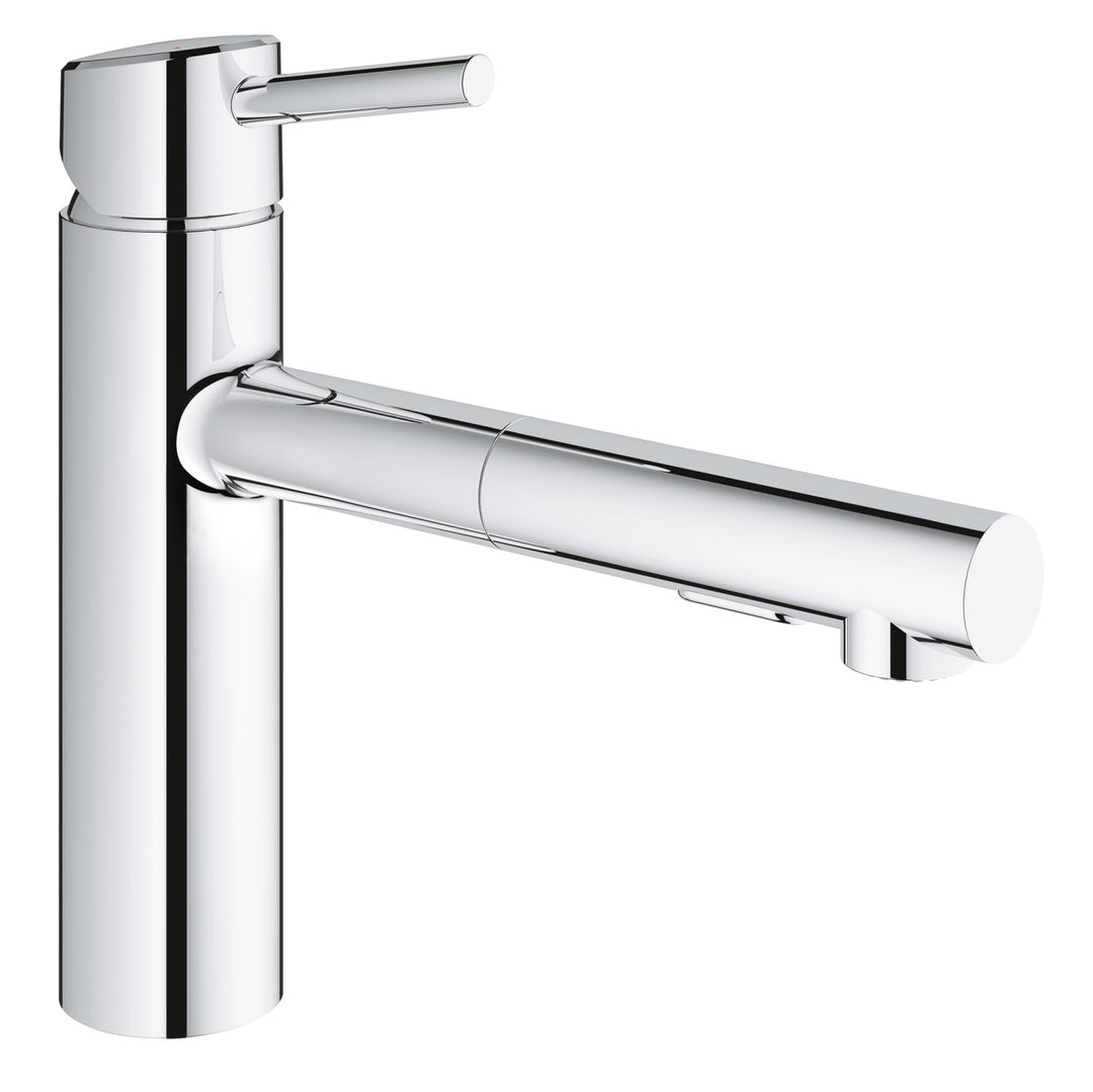 GROHE Concetto - Spültischbatterie (mittelhoher Auslauf, Schwenkbereich 100°, herausziehbare Brause)
