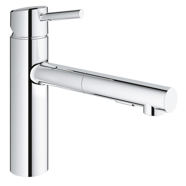 GROHE Concetto - Spültischbatterie (mittelhoher Auslauf, Schwenkbereich 100°, herausziehbare Brause)