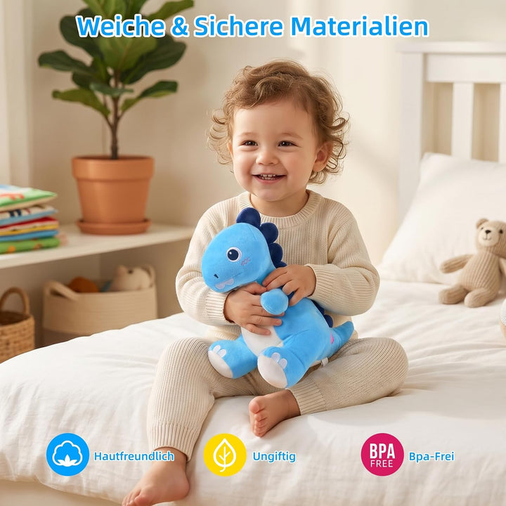 Baby Spielzeug 6-12 Monate, Dinosaurier Musikalische Krabbelspielzeug Tummy Time Toy, Spielzeug ab 6