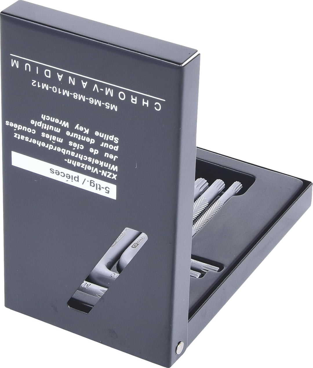 KS Tools 151.4100 XZN-Winkelstiftschlüssel-Satz, kurz, 5-tlg.