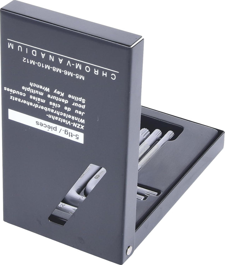 KS Tools 151.4100 XZN-Winkelstiftschlüssel-Satz, kurz, 5-tlg.