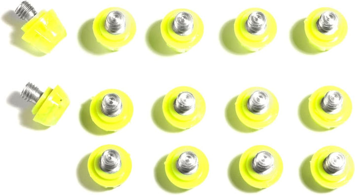 STUDIAMONDS Gummistollen für Fussballschuhe - 14 Fussballstollen Standardgewinde-TPU Studs Fluoreszi