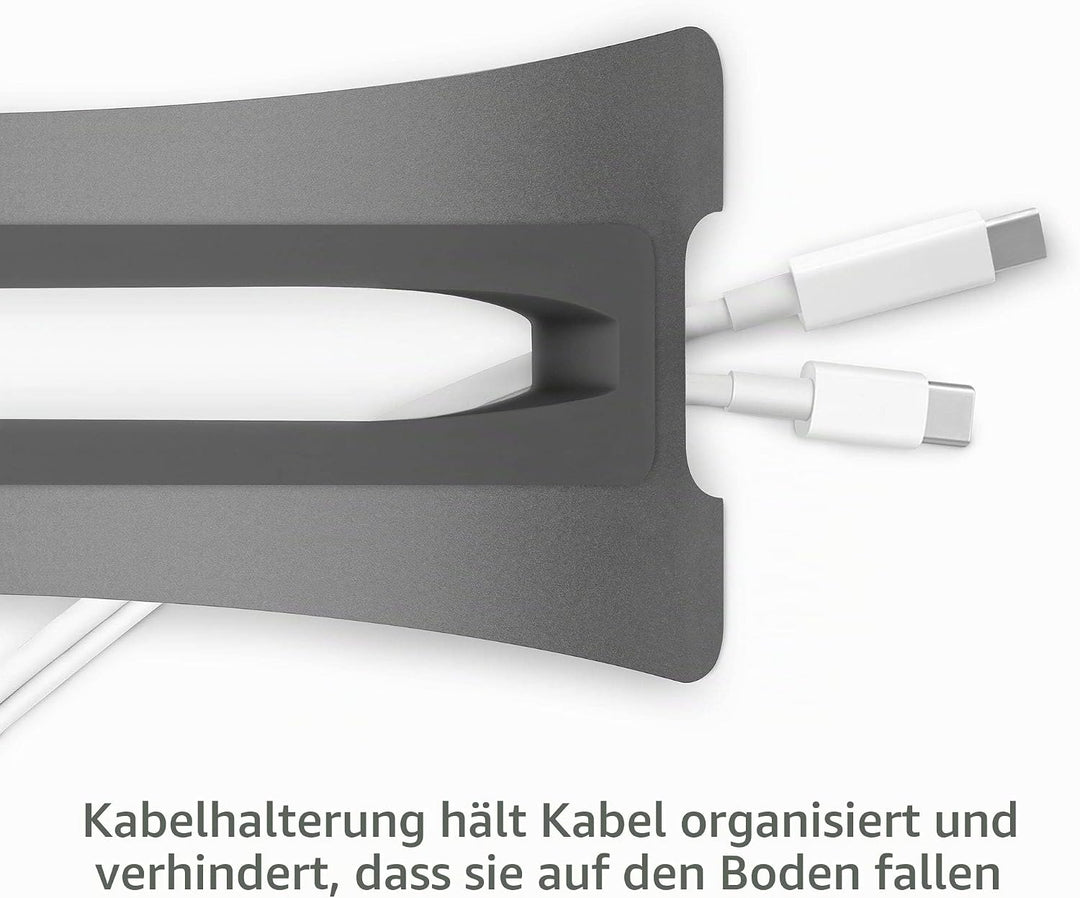 Twelve South BookArc für MacBook | Platzsparender vertikaler Laptopständer für Apple Notebooks (Grau