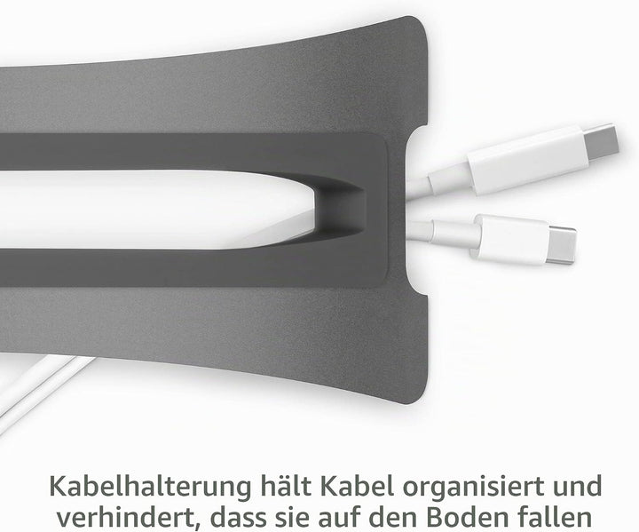 Twelve South BookArc für MacBook | Platzsparender vertikaler Laptopständer für Apple Notebooks (Grau