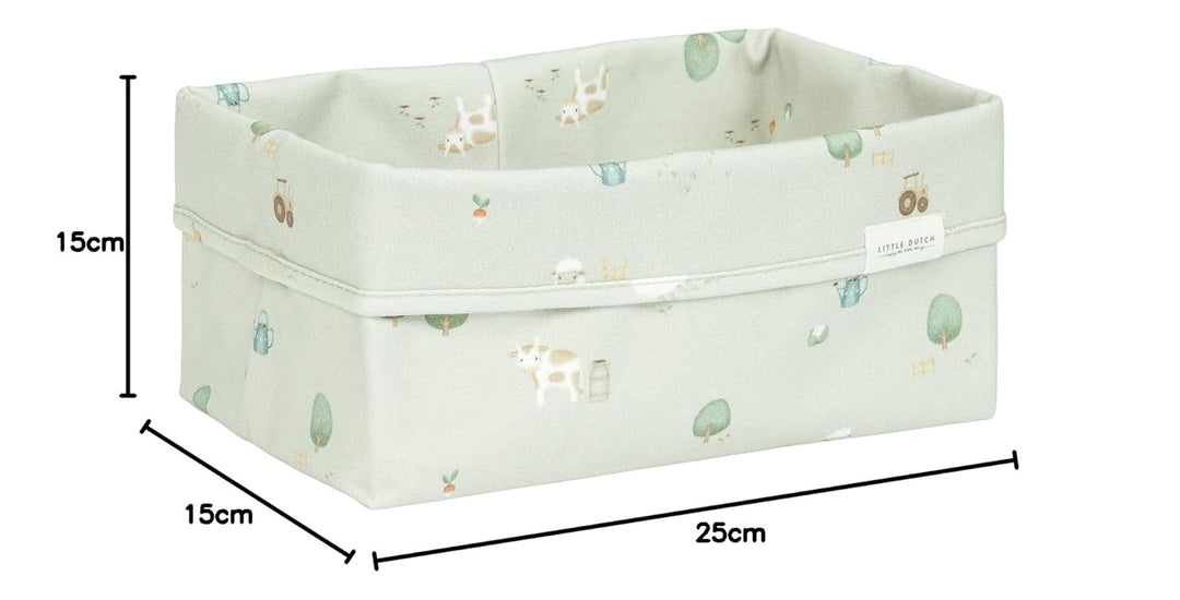 Little Dutch Wickeltischkörbchen Körbchen Korb Utensilo Organizer für den Wickeltisch Baby gross grü