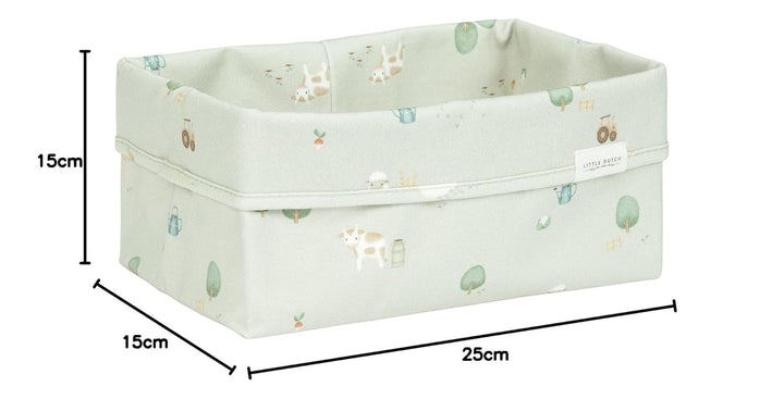 Little Dutch Wickeltischkörbchen Körbchen Korb Utensilo Organizer für den Wickeltisch Baby gross grü