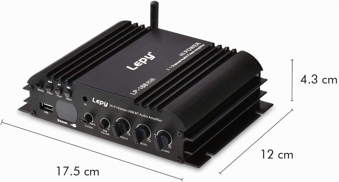 Lepy LP-168 Plus Bluetooth 2.1 Kanal IR 2 x 45W 1 x 68W HiFi Digital Stereo Bass Audio USB MP3 MP4 D