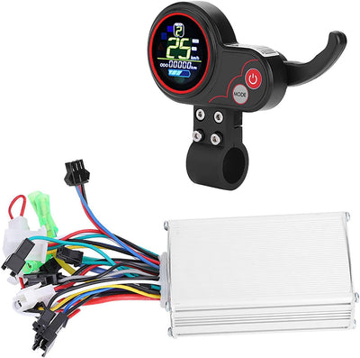 Alomejor E-Bike Controller Kit, Elektroroller-Controller mit LCD-Display und Schaltschalter (Univers