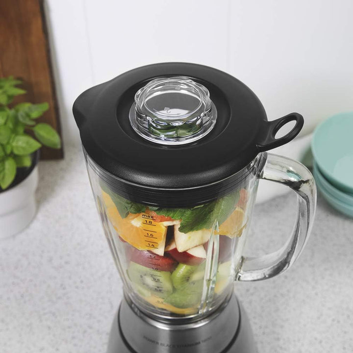 Cecotec Glas- Mixer Power Titanium - Kannen Kapazität von 1,8 Liter aus Glas Wärme resistent y 6 Kli