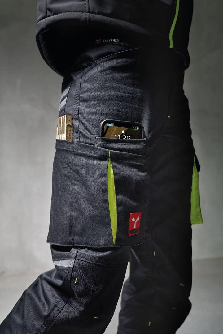 PAYPER NEXT400 Arbeitshose multifunktionale Stretch-Unisex-Hose Twill mit 30% Baumwolle und 20% inno