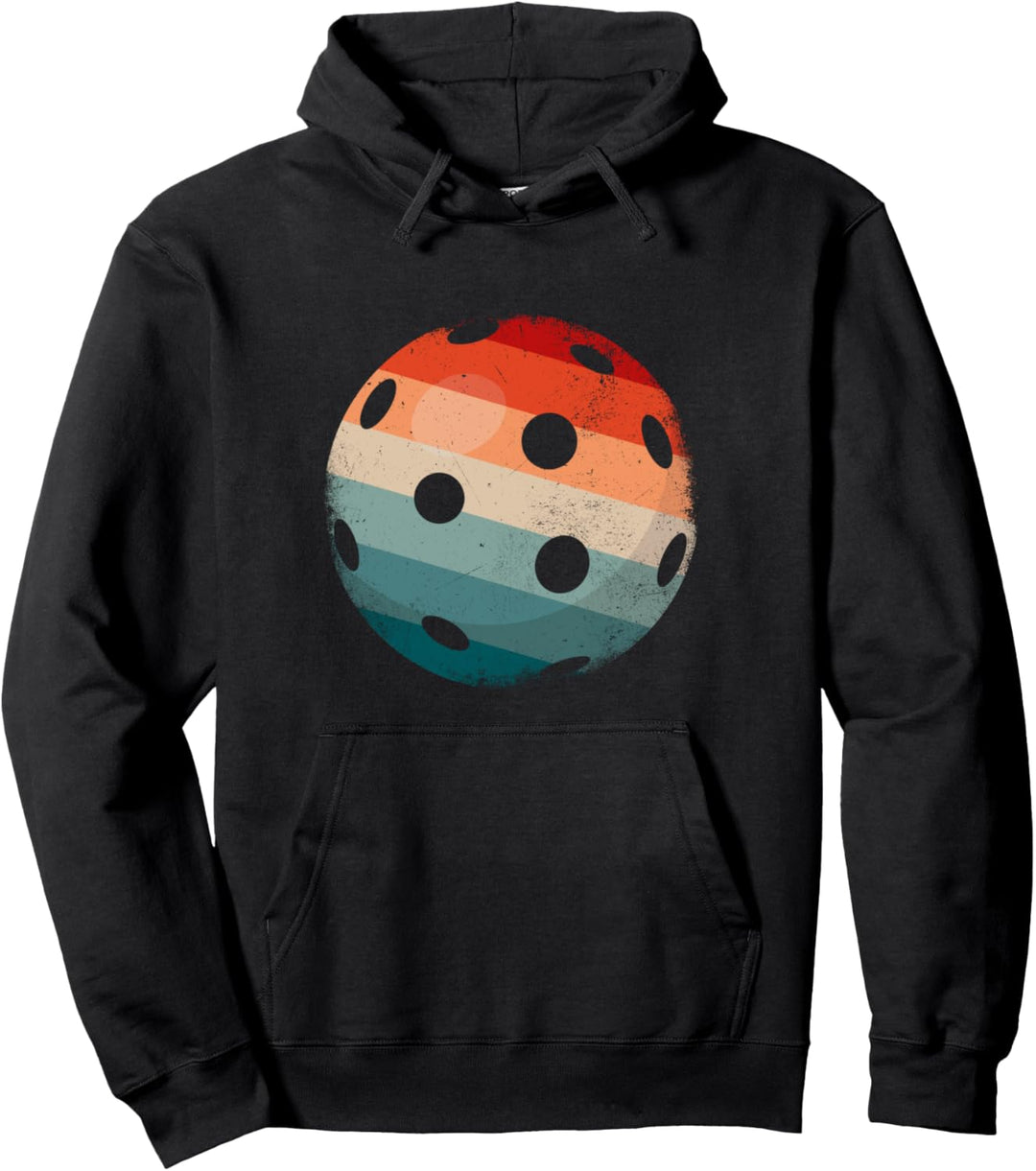 Minimalistischer Retro Pickleball Pullover Hoodie