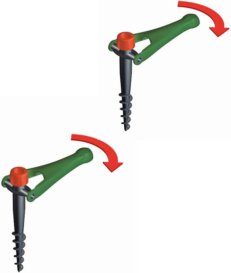 Krinner 2er Set Bodendübel Vario Drill (Wiese; Camping; Strand) Sonnenschirmständer