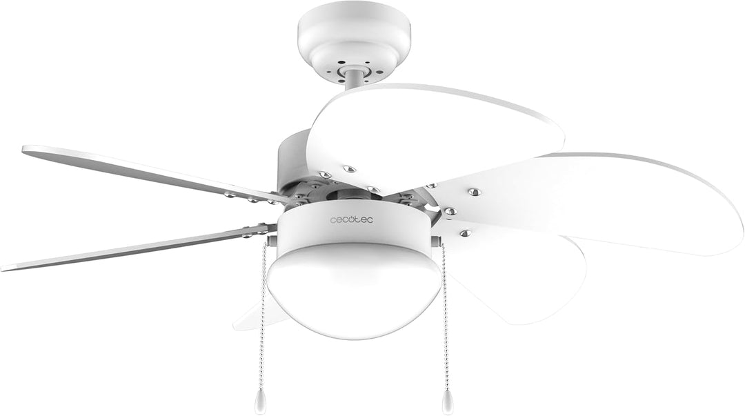 Cecotec - Deckenventilator mit Licht EnergySilence Aero 3600 Vision Full White, 50 W, 91 cm, 3 Gesch