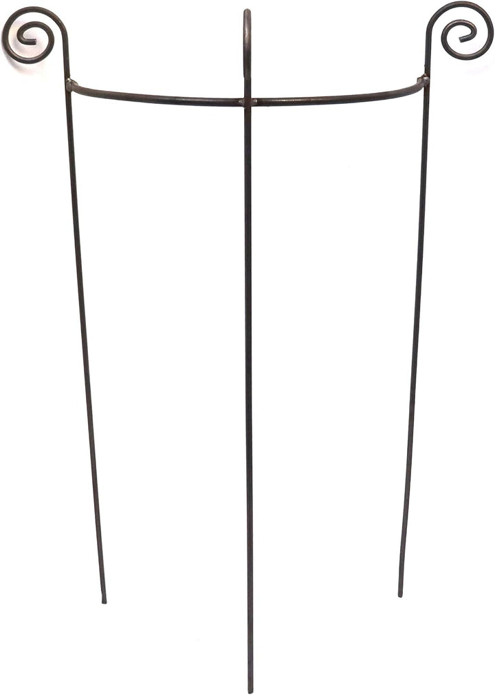 Hirsch Terracotta Staudenhalter halbrund stabil Breite 45cm Höhe 90cm Vollmaterial Rankhilfe, Pflanz