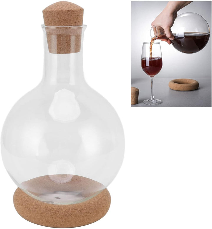 Rotwein-Dekanter, multifunktional, Weinkaraffe aus Glas, schnell nüchtern, hohes Borosilikatglas, tr