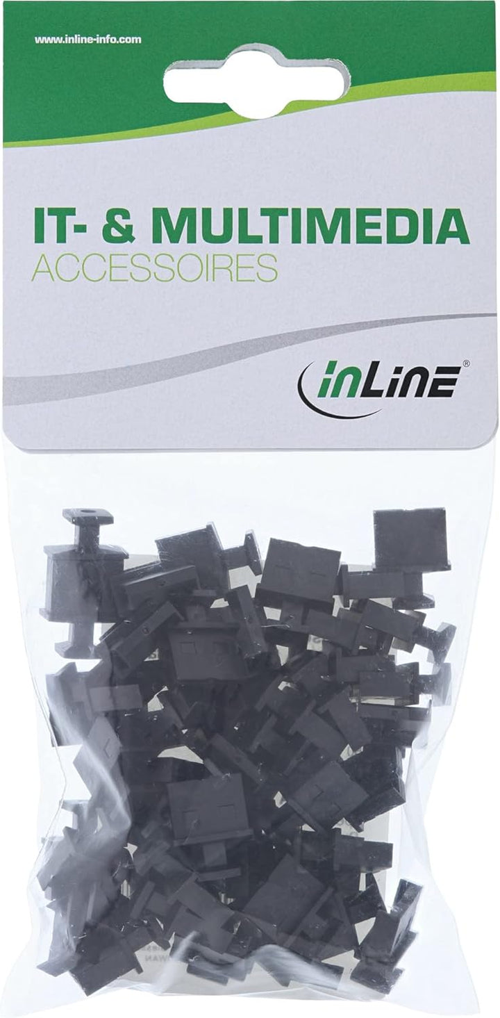 InLine 59948A50er Pack Staubschutz, für USB A Buchse, schwarz Single, Single