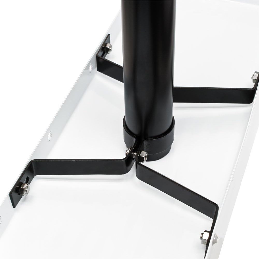 Wiltec Set US Mailbox schwarz 180 x 220 x 480 mm, amerikanischer Briefkasten mit Fahne, Standbriefka
