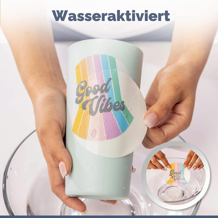 Hayes Paper, Wasserschiebefolie, Aufkleberpapier, LASERDRUCKER TRANSPARENT, 20 Seiten Erstklassiges