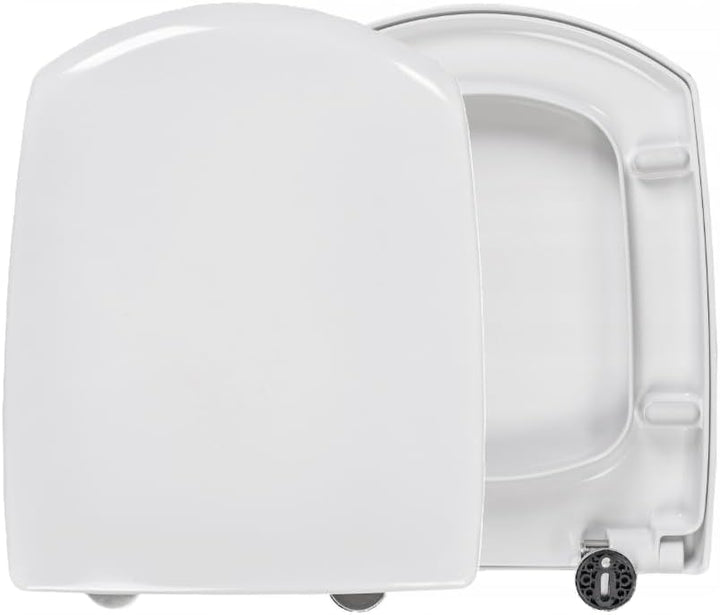 Ramm Toilettensitz kompatibel mit Cersanit Carina, WC Sitz aus antibakteriellem Duroplast, Toiletten