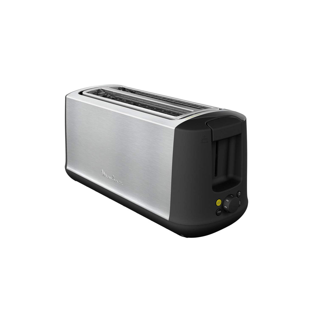 Moulinex Subito 4 Toaster, 2 lange Schlitze, 1700 W, Eco-Modus, Thermostat 7 Positionen, Brotzentrie