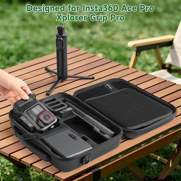 Tasche für Insta360 ACE Pro/Ace Pro 2 Xplorer Grip Pro Flash Print Bundle Case Zubehör Hard Storage