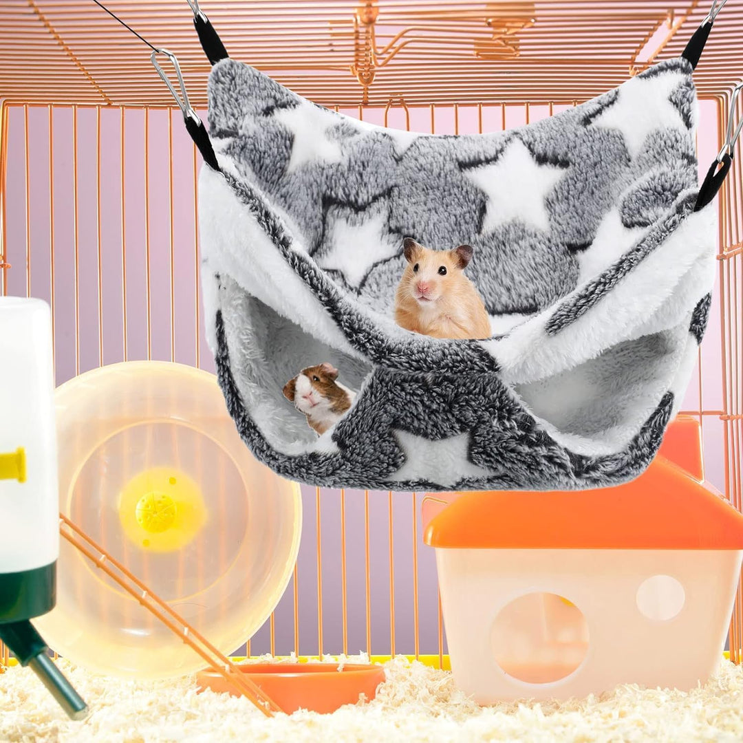 Jinavoty 4 Pcs Meerschweinchen Ratte Hängematte für Käfig, Kleintier Hängematte Frettchen Hängematte