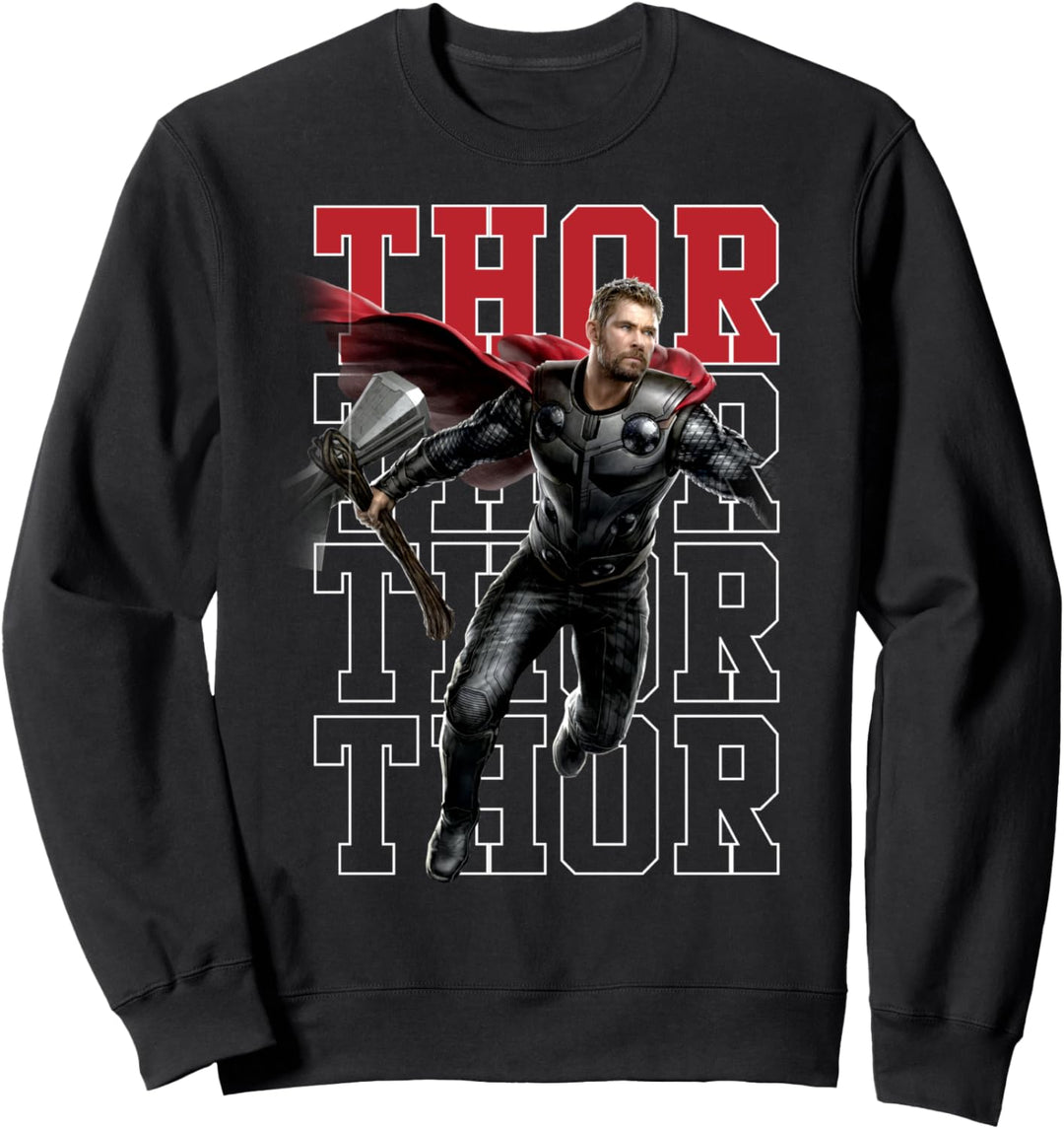 Marvel Avengers: Endgame Thor Name Stack Portrait Sweatshirt