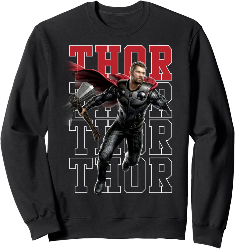 Marvel Avengers: Endgame Thor Name Stack Portrait Sweatshirt