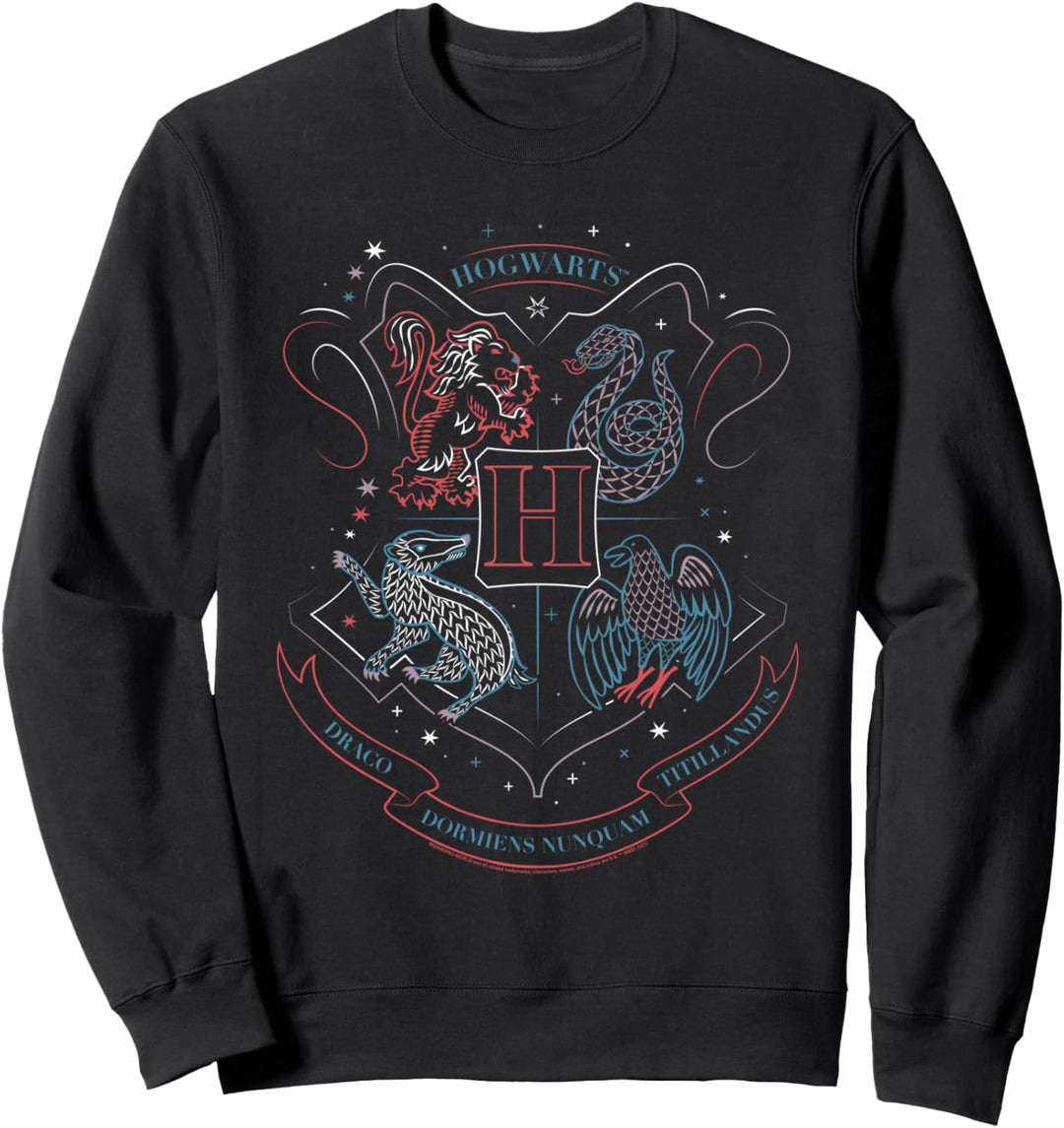 Harry Potter Hand Drawn Hogwarts Shield Sweatshirt