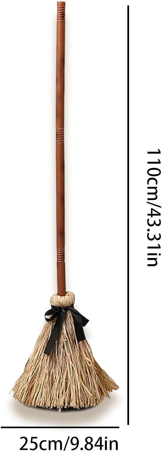 Hexenbesen - Tanzender Besen Mit Licht- Und Bewegungssensor | 110 cm Grosse Grusel Sound Deko Für Pa