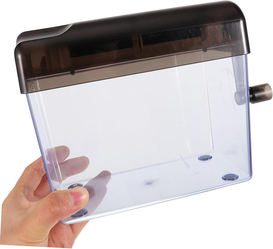 jojofuny Manueller Aktenvernichter Mini Hand Shredder Büro Haushalt Papierzerkleinerer Sicher für Sc
