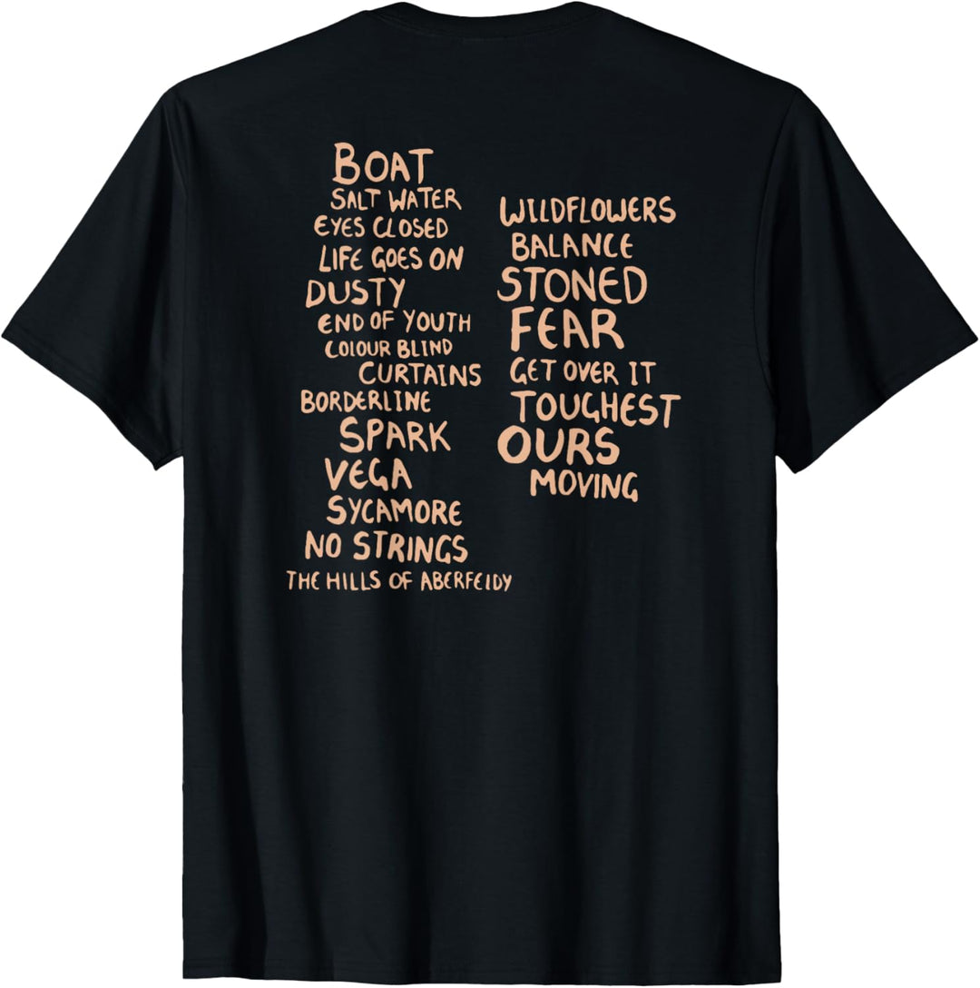 Ed Sheeran Subtract Tracklist T-Shirt