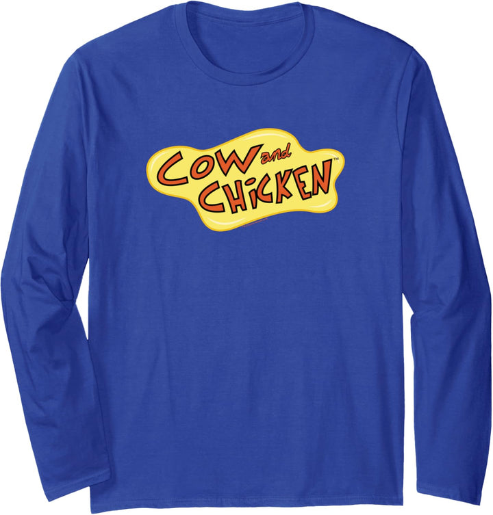 Cow and Chicken Cow Chicken Logo Langarmshirt