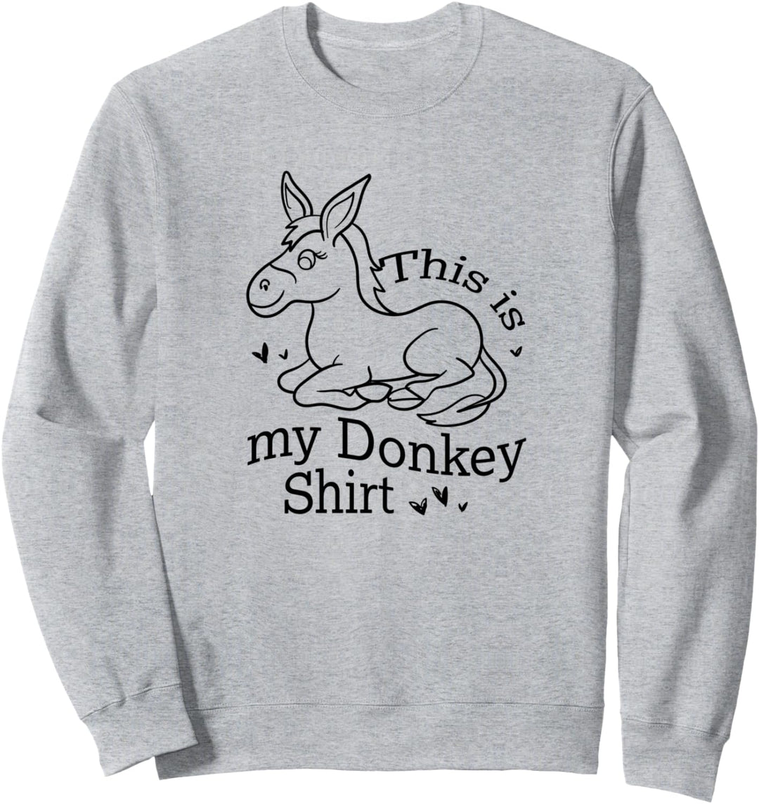 Niedliches Bauernhoftier Maultier Lustiger Spruch Sweatshirt