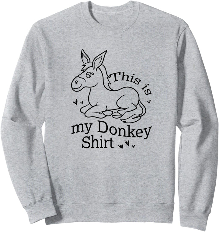 Niedliches Bauernhoftier Maultier Lustiger Spruch Sweatshirt