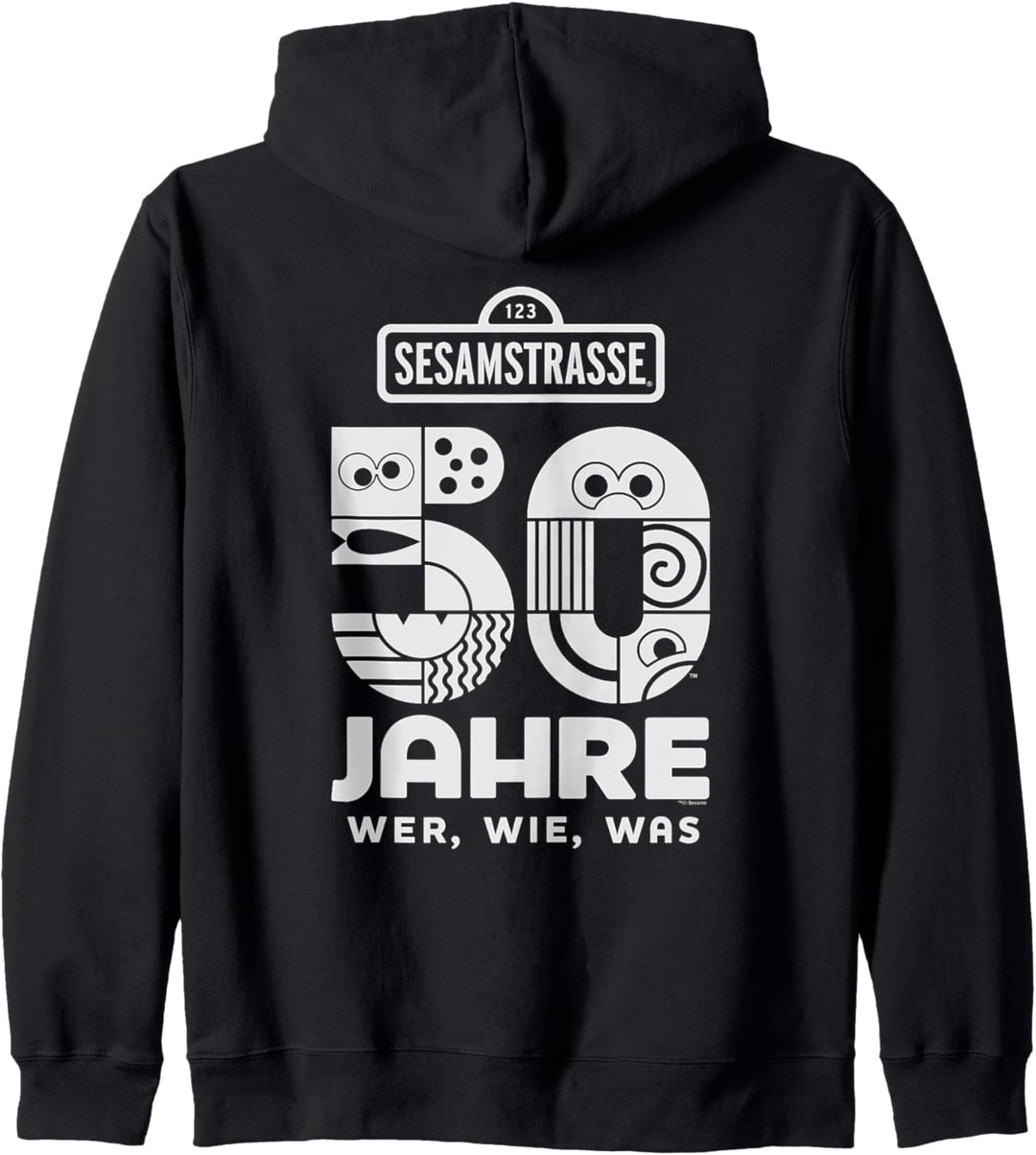 Sesame Street Sesamstrasse Sesamstrasse Mono Logo Kapuzenjacke
