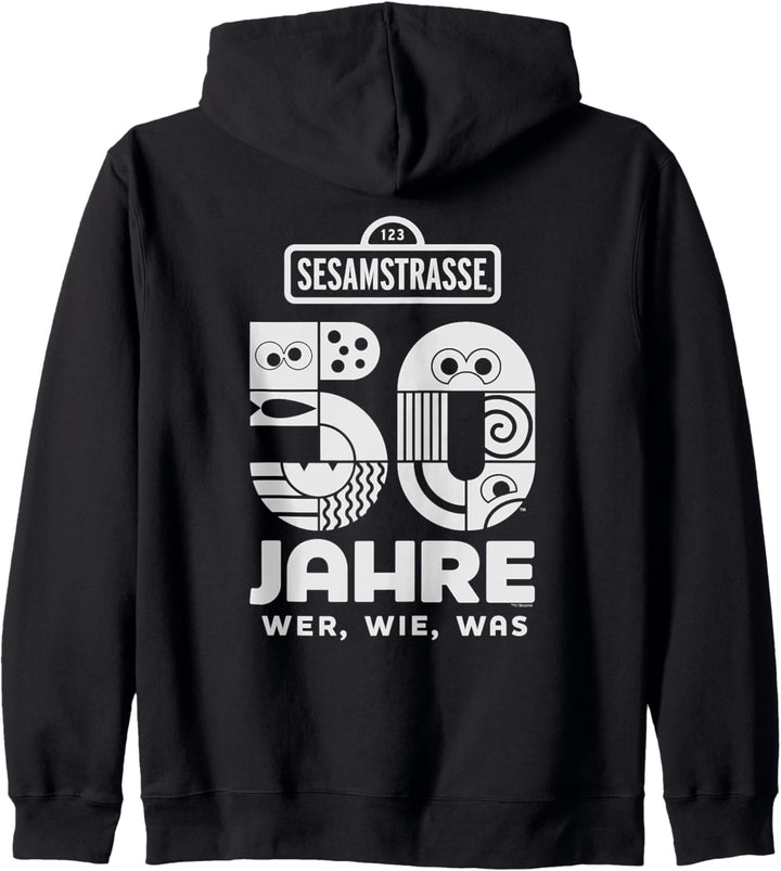 Sesame Street Sesamstrasse Sesamstrasse Mono Logo Kapuzenjacke