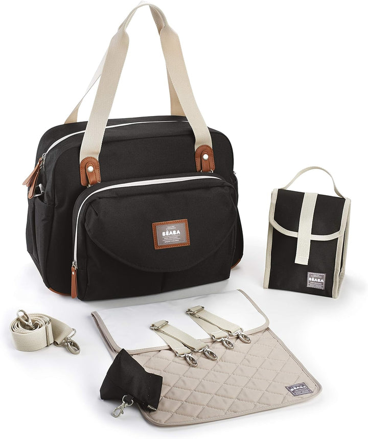 Béaba – Wickeltasche Genève II – Modulierbar, vielfältige Staumöglichkeiten – Vordertasche, Wickelun