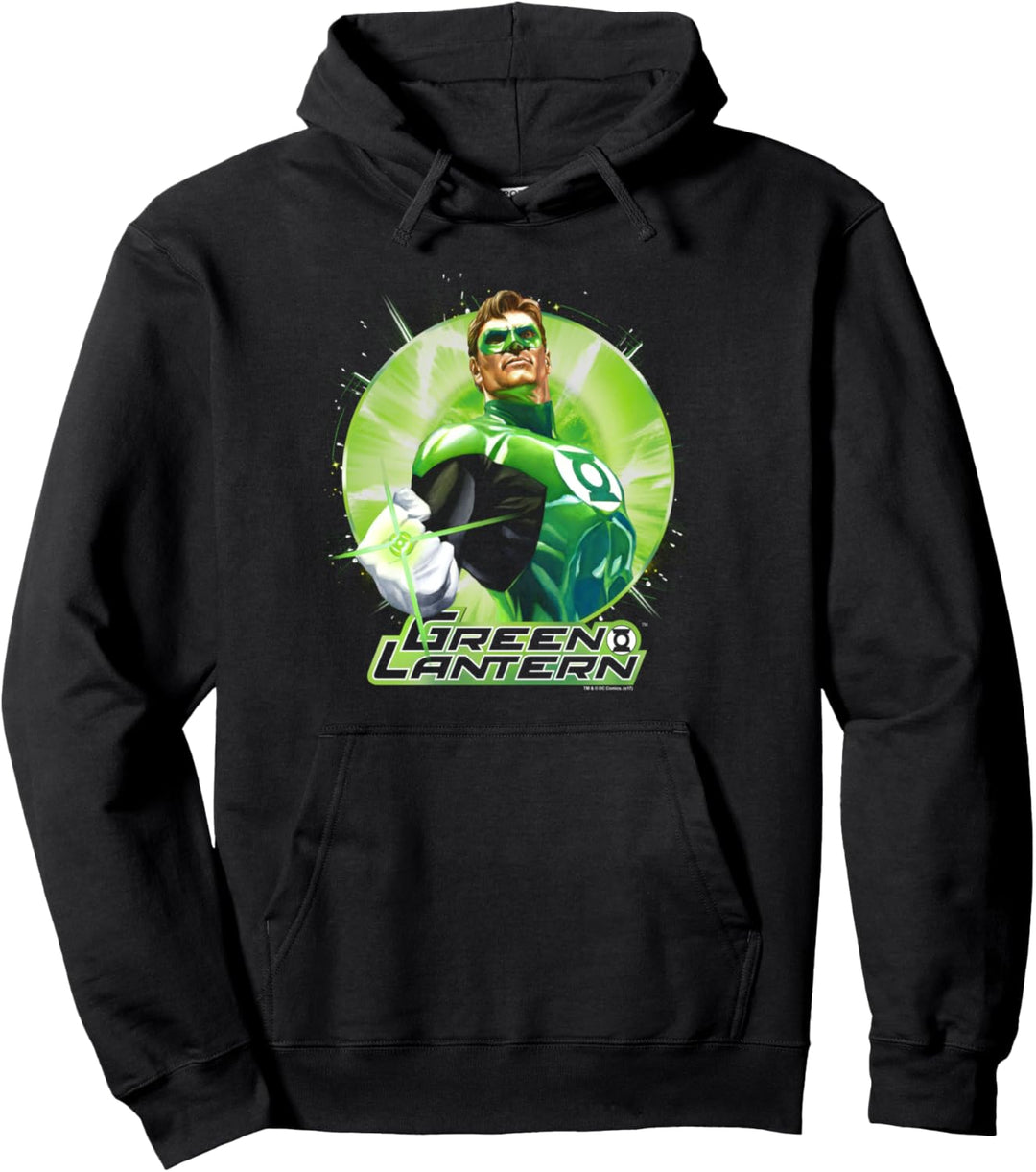 Green Lantern Green Static Pullover Hoodie