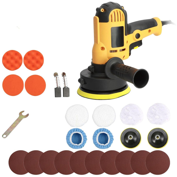 Poliermaschine Auto, 700W, 6 Variable Geschwindigkeit Polierset, 25 tlg, Leichtgewicht Household Pol