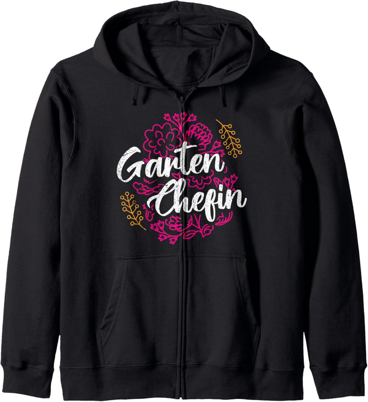 Gartenchefin für Gärtnerinnen Geschenk Kapuzenjacke