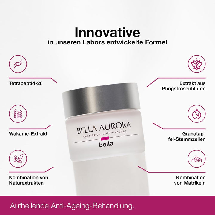 BELLA AURORA - Restrukturierende und Reparierende Anti Aging Nachtcreme gegen Pigmentflecken 50 ml,