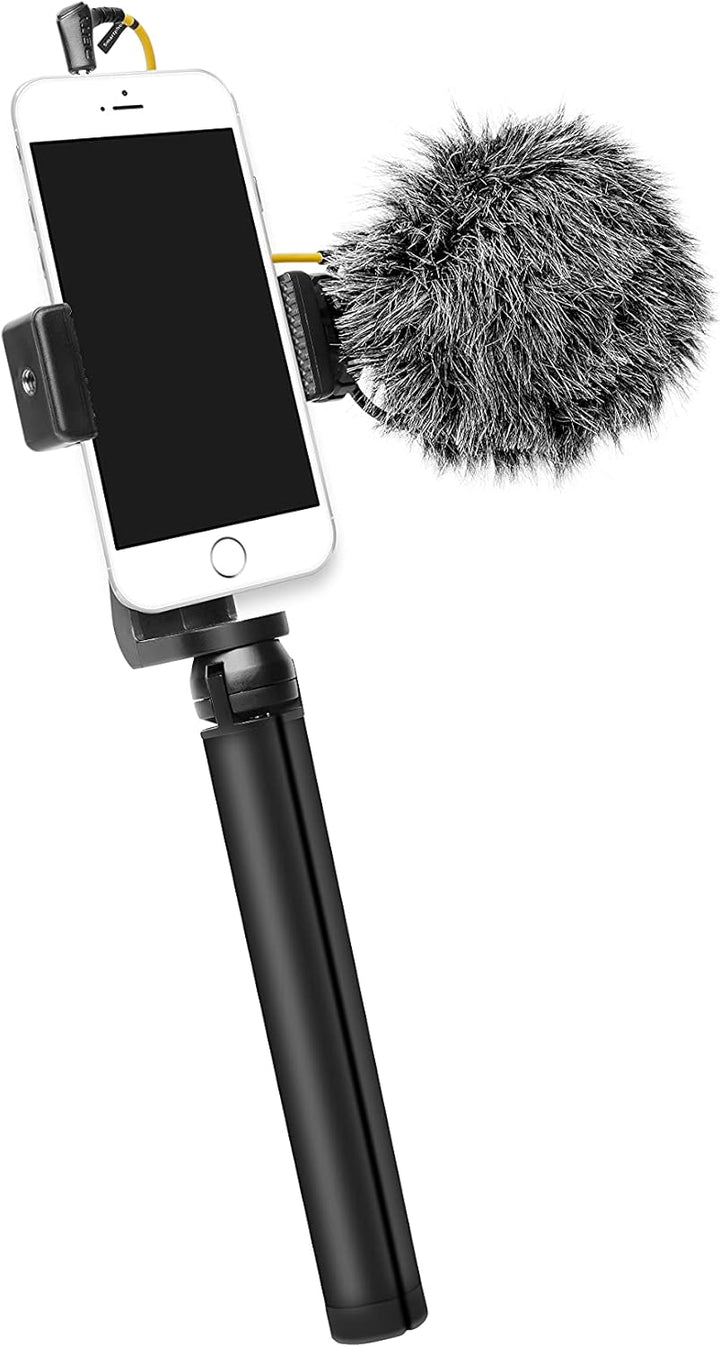Deity V-Mic D4 Mini Mikrofon Super Cardioid Compact mit 3,5 mm TRS / 3,5 mm TRRS-Ausgangskabel