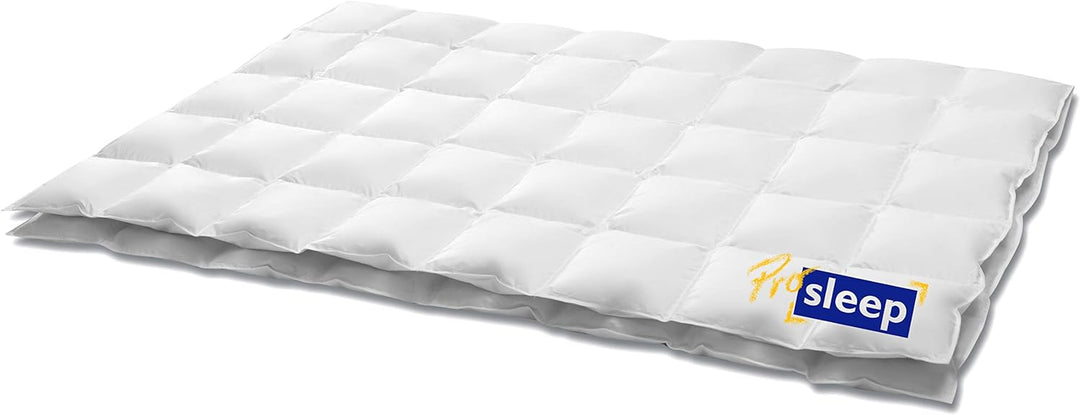 HANSKRUCHEN® Pro Sleep Daunendecke 135x200 cm - Extra leicht / Sommer - Made in Germany Kassettendec