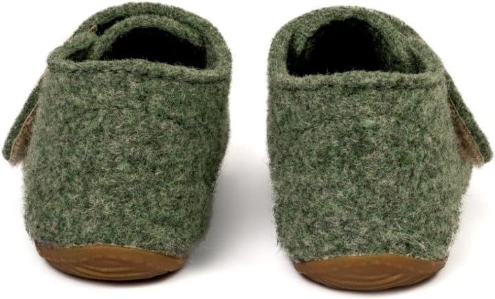 Living Kitzbühel Unisex Baby Babyklettschuh Filz unifarben 18 EU Forest, 18 EU Forest
