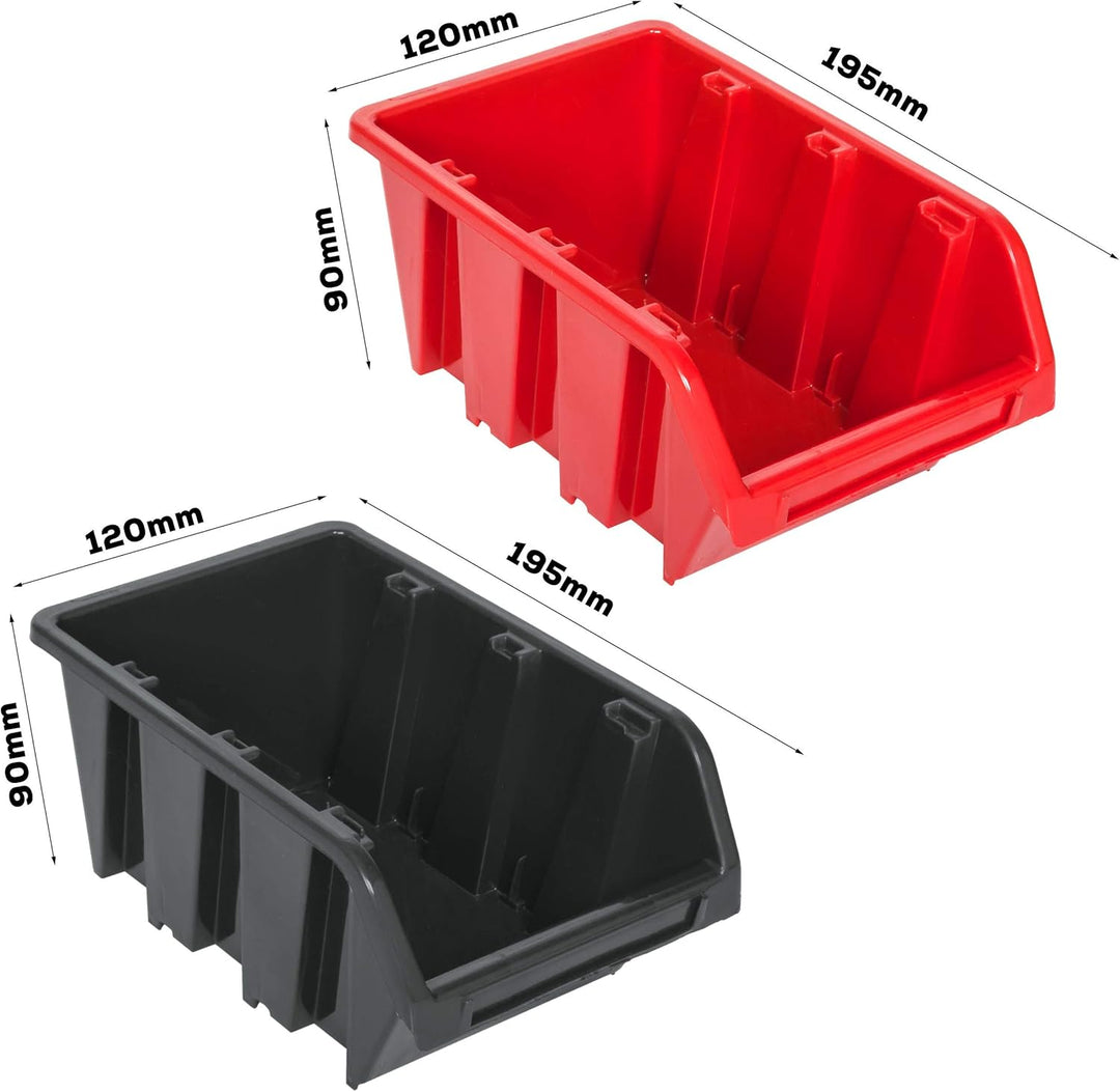 18 Stapelboxen Werkzeughalter Wandregal Werkstattregal Werkzeugwand 78x78cm Werkzeughalter Lagersyst