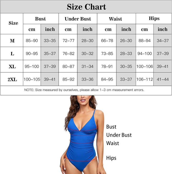 Badeanzug Damen Schwimmanzug Bauchweg Sexy V Ausschnitt Bademode Push Up Swimming Suits Women Badean
